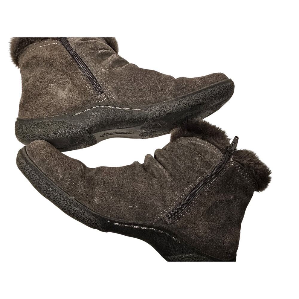 BARETRAPS LAUREE Womens Faux Fur Leather Brown Gray Size 7.5 Very Warm Great! - Picture 5 of 8